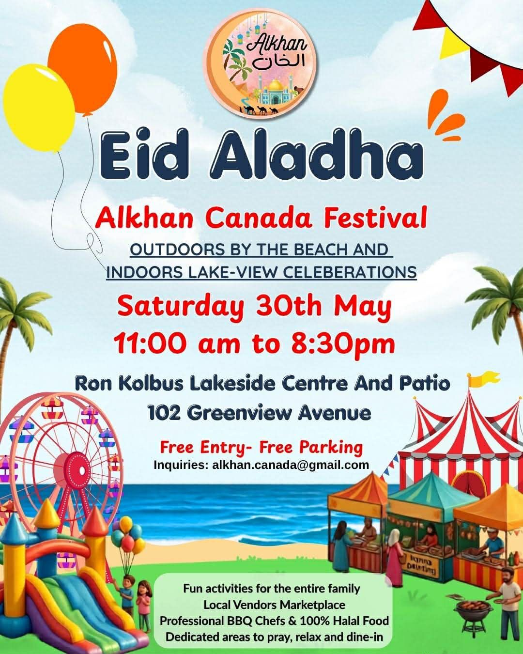Alkhan Eid Family Festival (Outdoor By Beach and Indoor lakeview) 