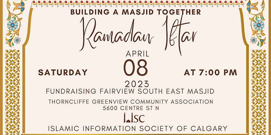 Islamic Information Society of Calgary (IISC) Fundraising Fairview SE Masjid