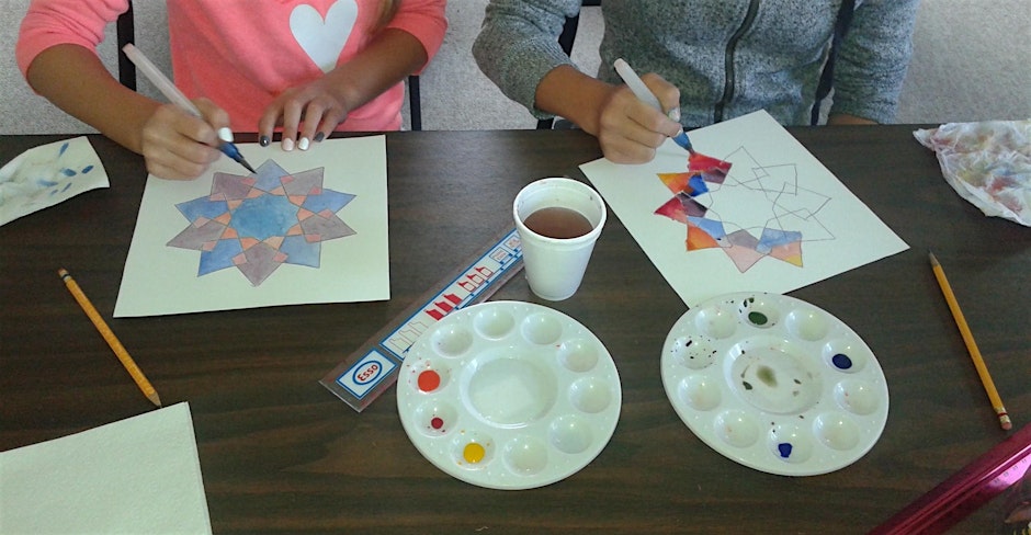 Islamic Art: Painting Geometric and Floral Patterns (Ages 8+)