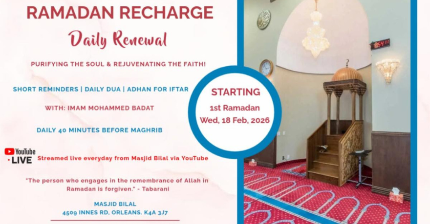 Masjid Bilal Ramadan Recharge Daily Renewal