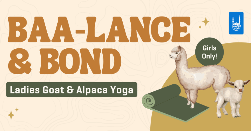 Islamic Relief Canada Baa-lance & Bond: Ladies Goat & Alpaca Yoga | Winnipeg