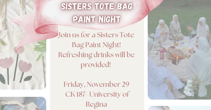 Sisters Tote Bag Paint Night