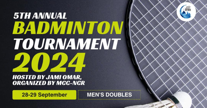 Jami Omar Annual Badminton Tournament Men's Doubles (Registration Deadline Sept. 18)