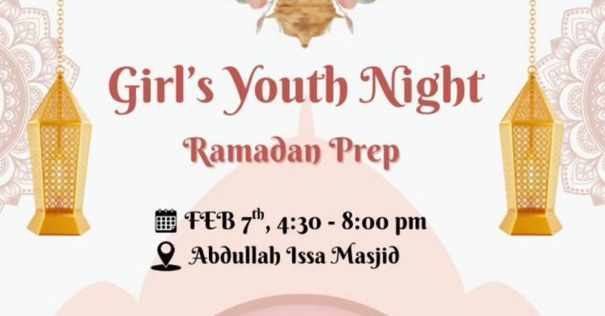 Abdullah Issa Masjid Girls Youth Night Ramadan Prep Ages 9 to 12