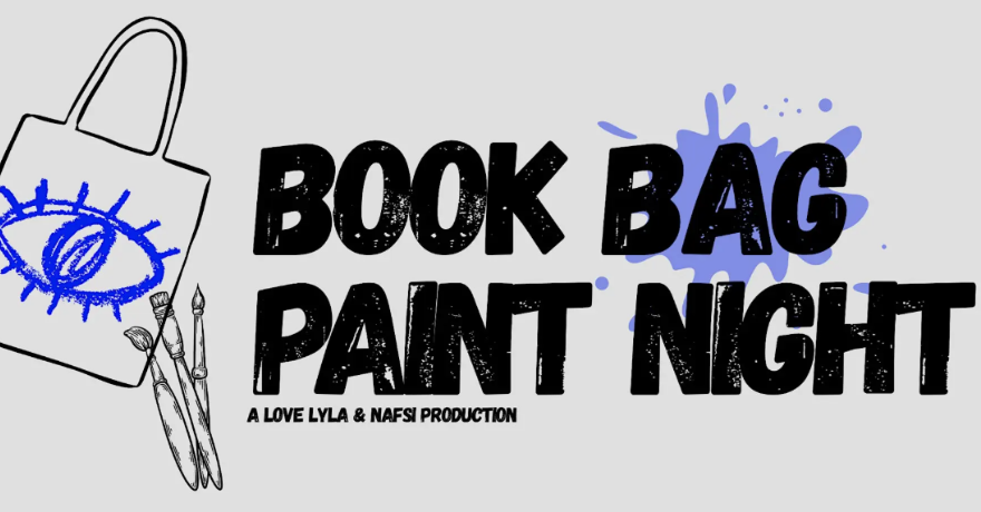 Love Lyla Books Book Bag Paint Night with NAFSI