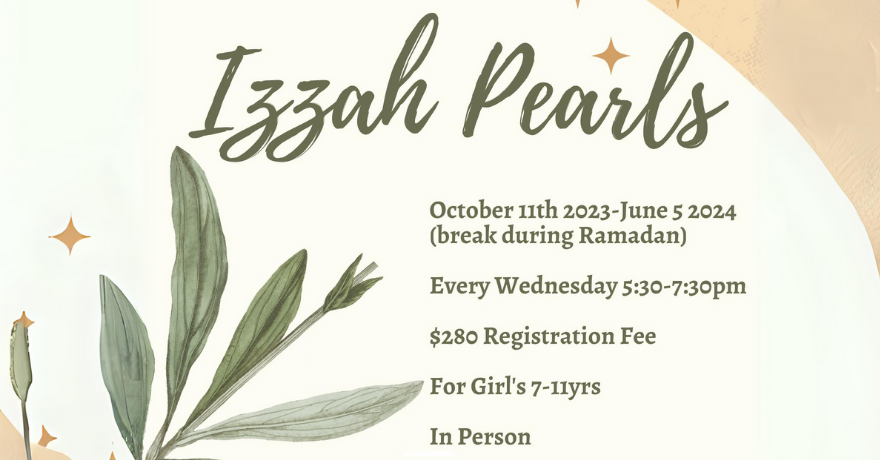 Izzah Pearls Program for Sisters Ages 7 to 11