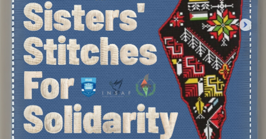 Sisters Stitches for Solidarity Tatreez Picnic