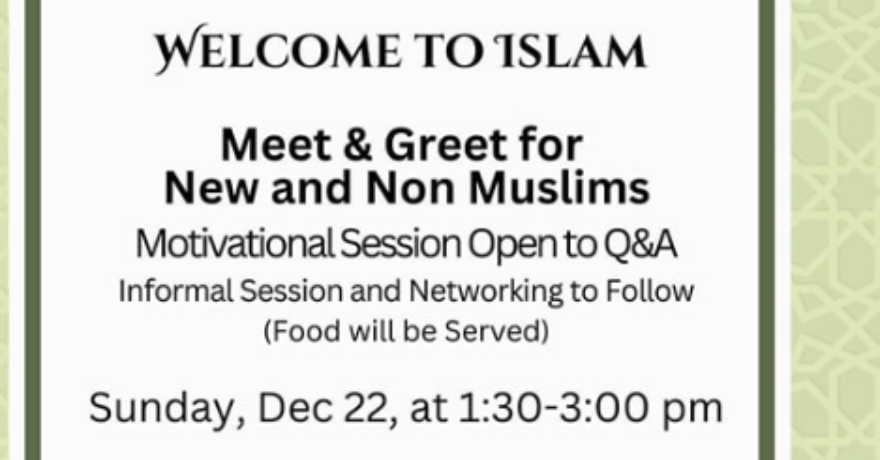 ICNA Edmonton Meet & Greet for New and Non Muslims