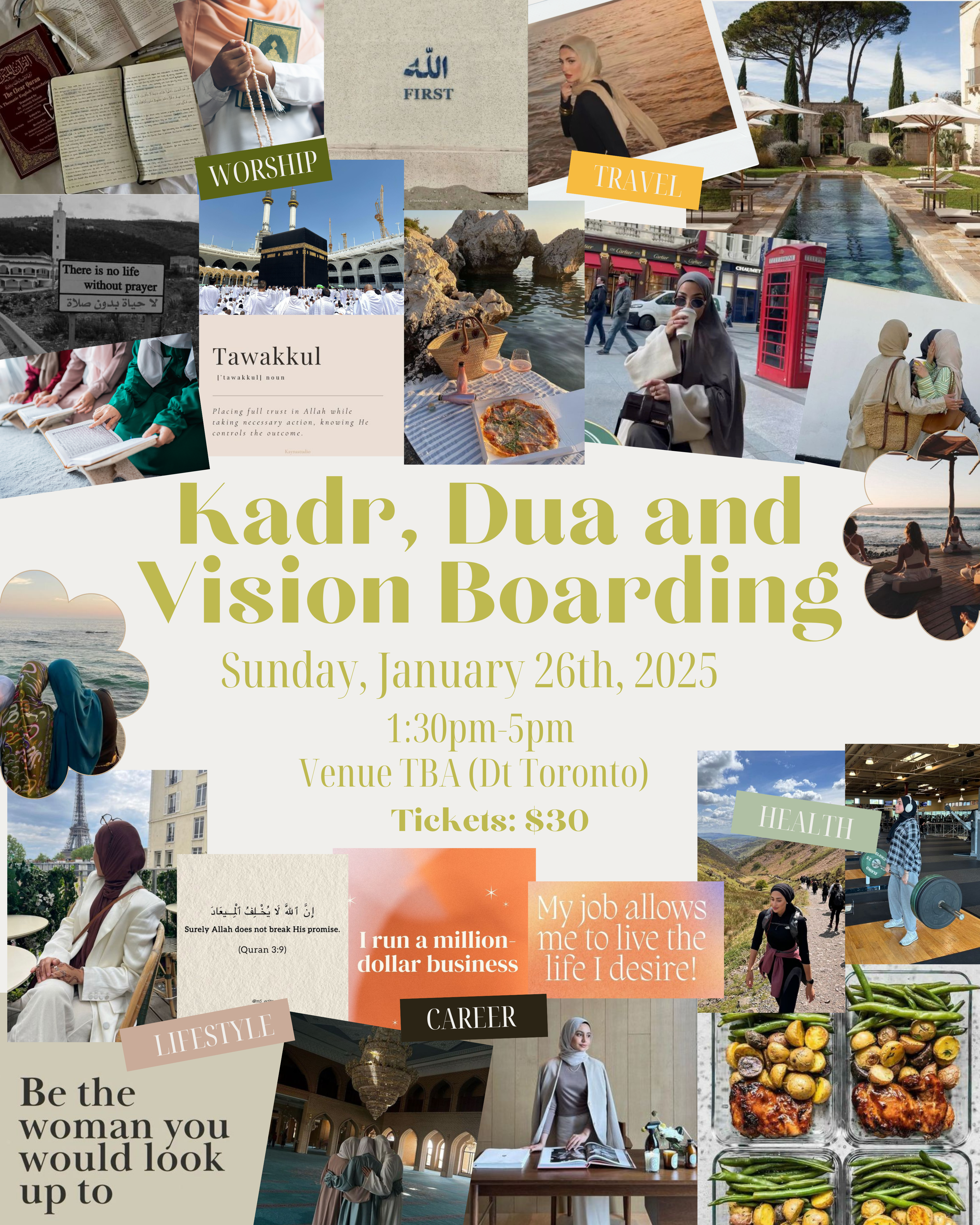 Muslimas in Toronto (MT) Kadr, Dua and Vision/Dua Boarding! 