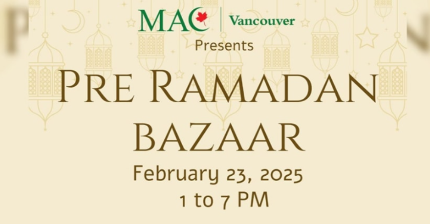 MAC Vancouver Pre-Ramadan Bazaar