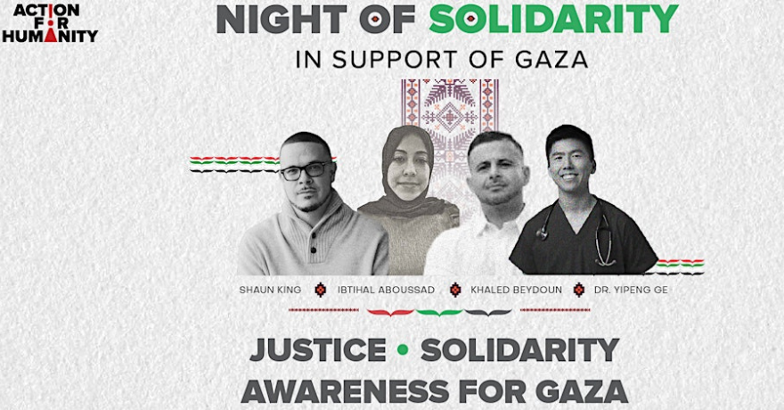 Action For Humanity Canada Night of Solidarity Mississauga Stand with Gaza