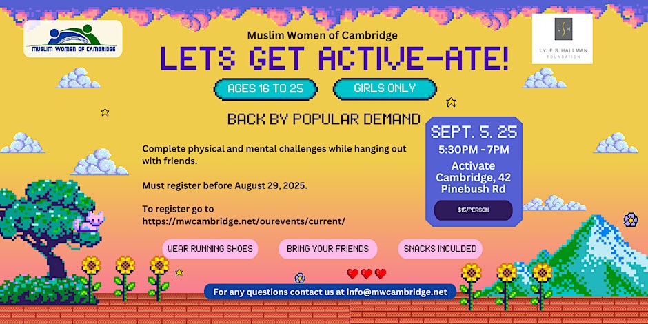 Muslim Women of Cambridge Let's Get Active-Ate!