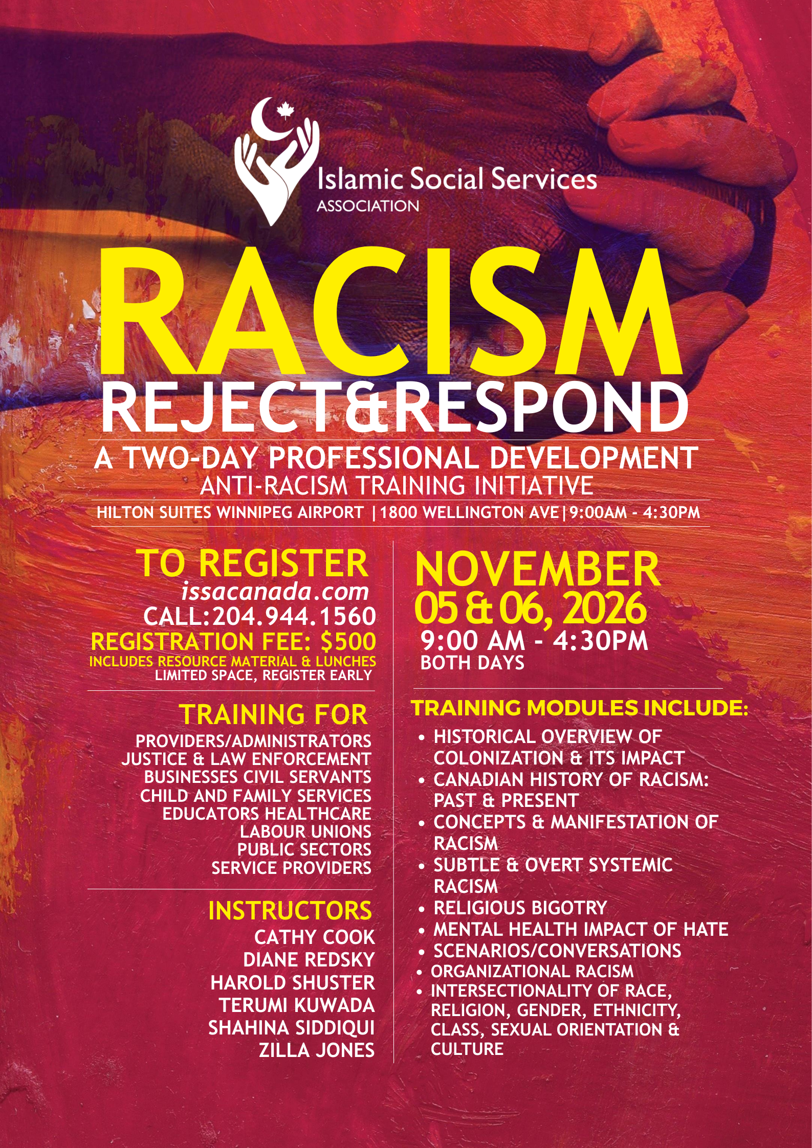 Islamic Social Services Association, Inc (ISSA) Canada A Two-Day Training Professional Anti-Racism Training Initiative: Racism: Reject & Respond