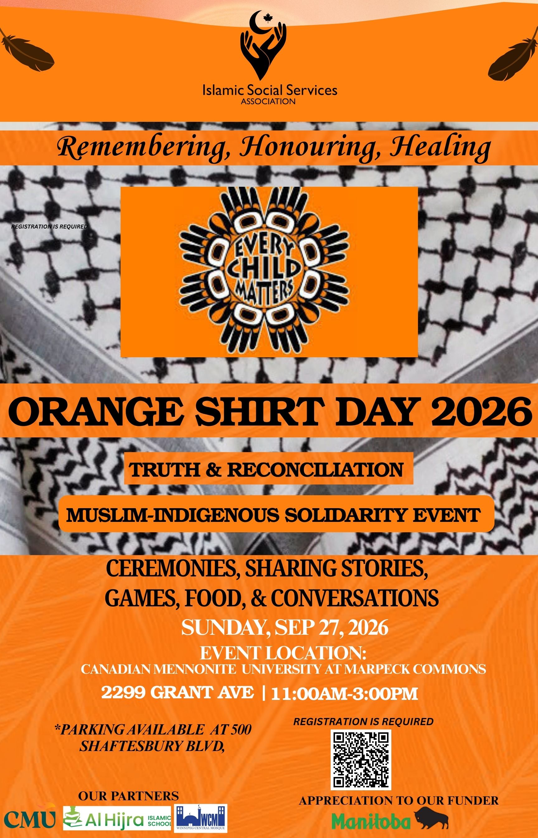 Islamic Social Services Association (ISSA) Canada Orange Shirt Day: Remembering, Honouring, Healing