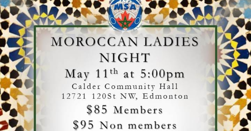 Moroccan Ladies Night (Deadline to Purchase May 5)