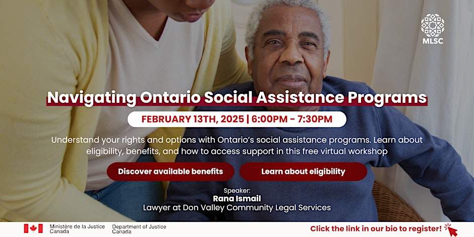 Muslim Legal Support Centre (MLSC) Navigating Ontario Social Assistance Programs