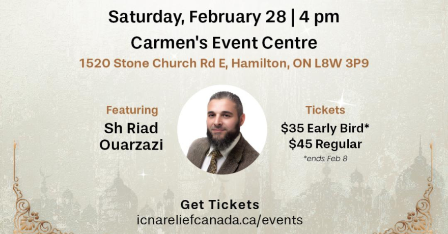 ICNA Relief Canada Ramadan Fundraiser Hamilton