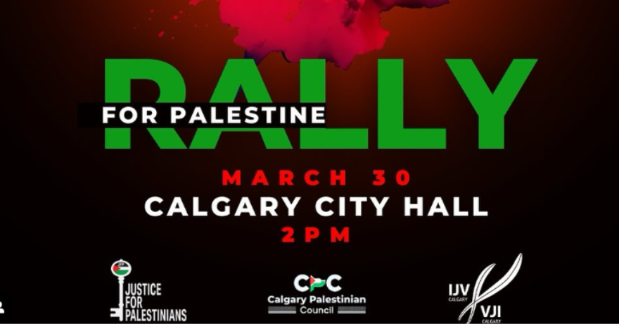 Calgary Rally for Palestine Land Day