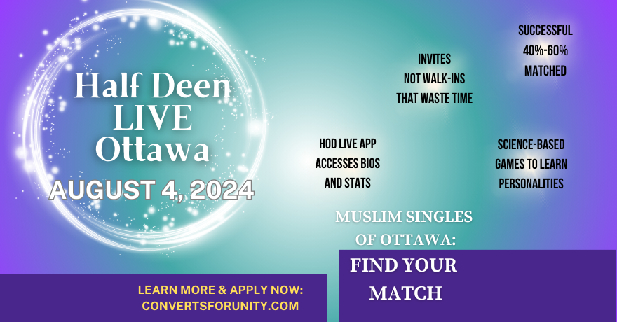 Half Deen HOD Live Muslim Singles Event Application Required