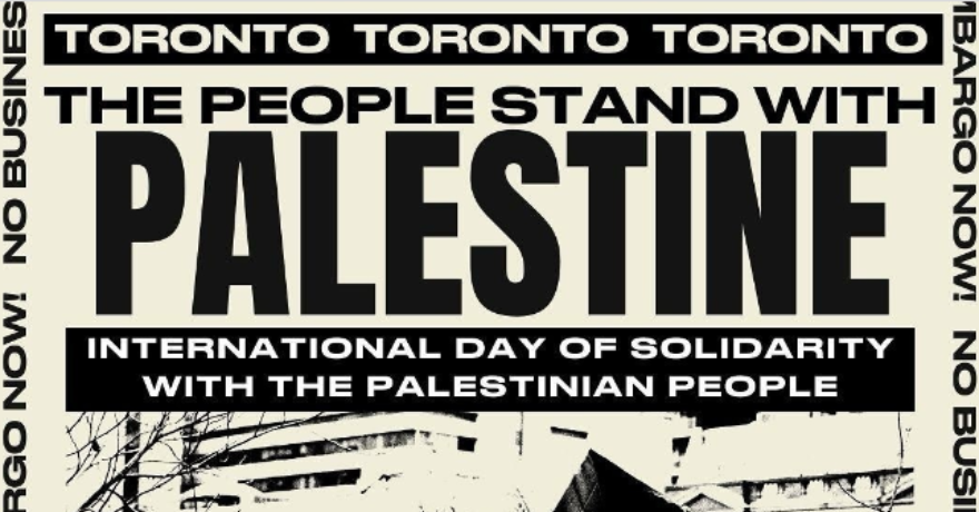 Toronto Protest International Day of Solidarity with the Palestinian People