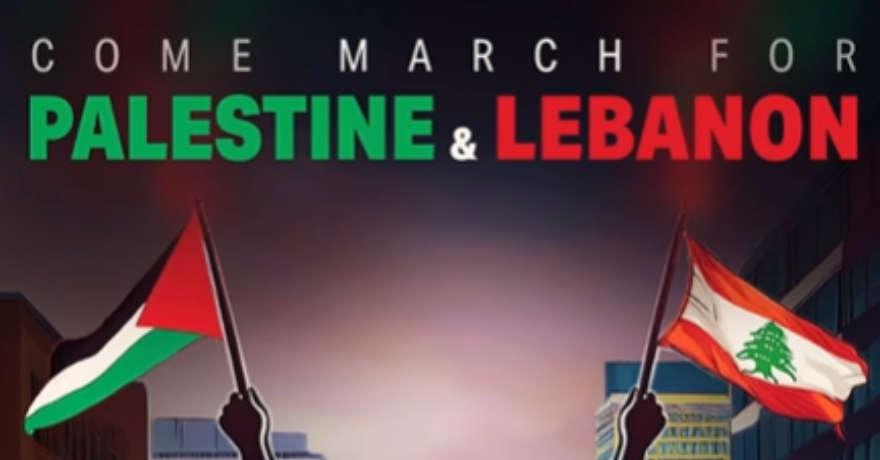 Edmonton March for Palestine and Lebanon