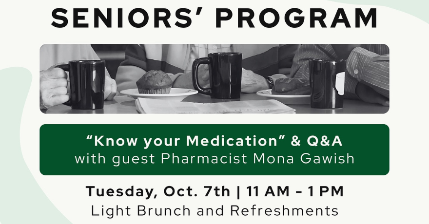 Ottawa Muslim Association Seniors Program Know Your Medication Q&A with Pharmacist