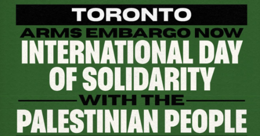 Toronto International Day of Solidarity with the Palestinian People