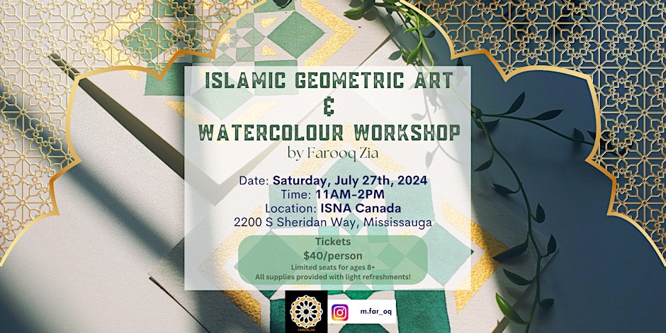 Islamic Geometric Art & Watercolour Workshop