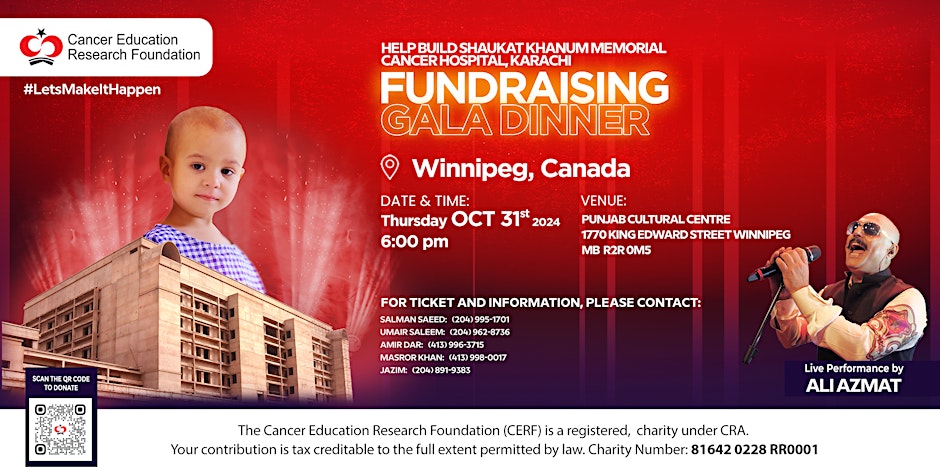 Winnipeg Shaukat Khanum Fundraising Gala Dinner