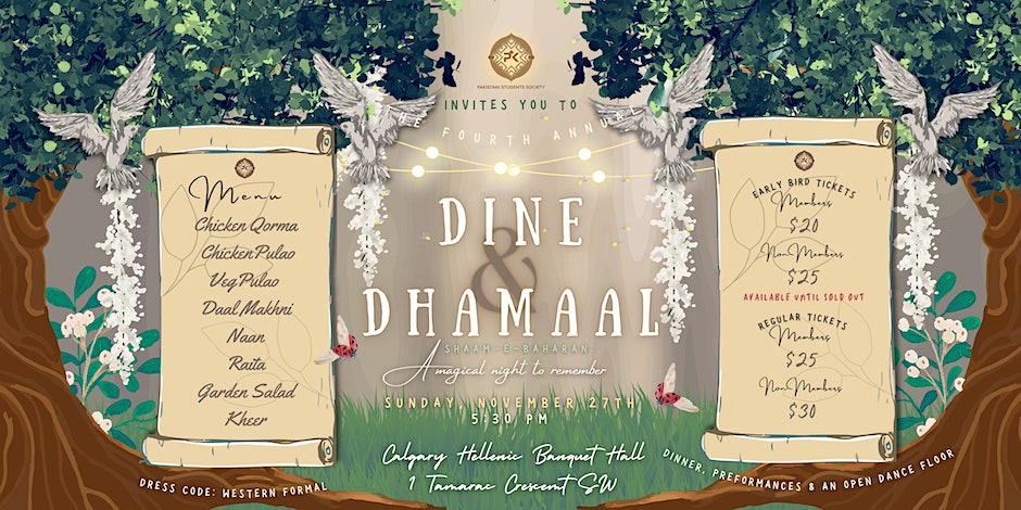 Pakistani Students Society Dine & Dhamaal: Shaam e Baharan