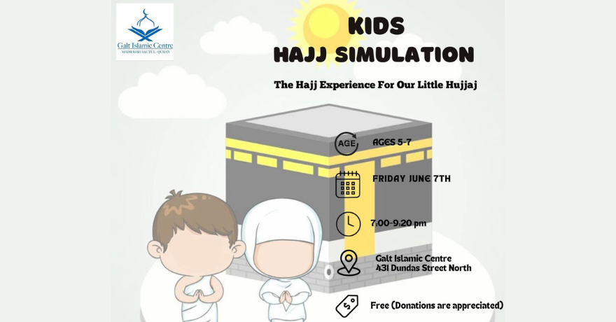 Galt Islamic Centre Hajj Workshop Ages 5 to 7