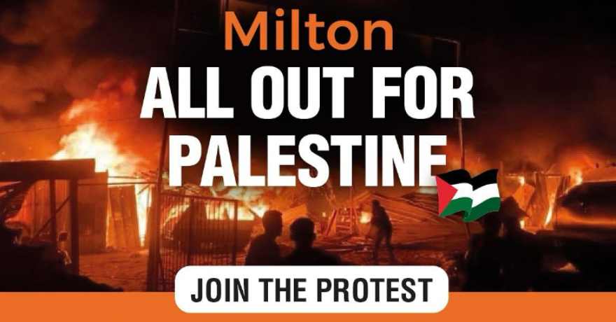 Milton Protest All Out for Palestine