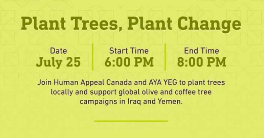 Human Appeal Canada Plant Trees, Plant Change