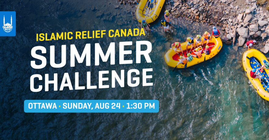 Islamic Relief Canada Ottawa Rafting Summer Challenge Back to School Fundraiser (Register by Aug 10)