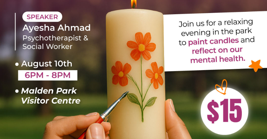 Nisa Foundation Glow and Grow Women Only Candle Painting Workshop