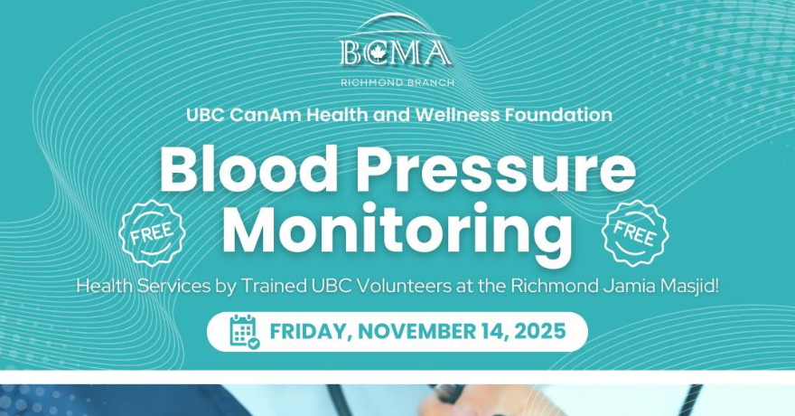 BCMA Richmond Masjid Blood Pressure Monitoring