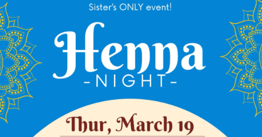 Ottawa Uyghur Centre Henna Night (Sisters Only)