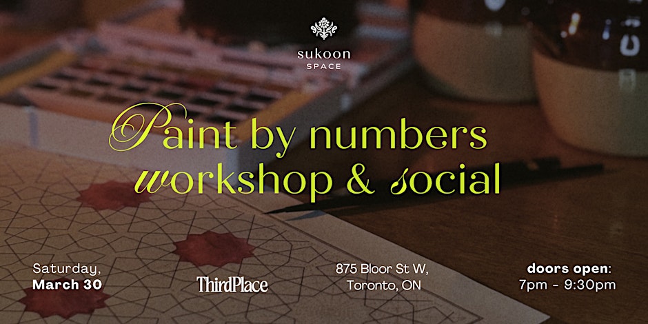 Sukoon Space presents: Paint-by-Numbers Workshop and Social