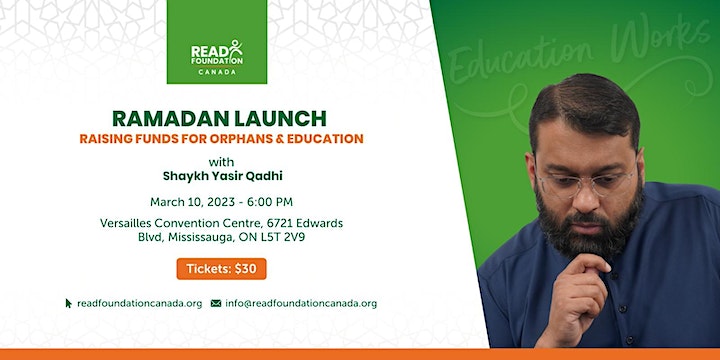 Shaykh Yasir Qadhi : Ramadan Launch for Orphans & Education for READ