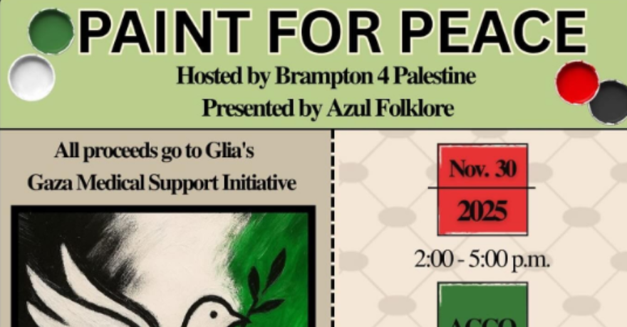 Brampton4Palestine Paint For Peace Night