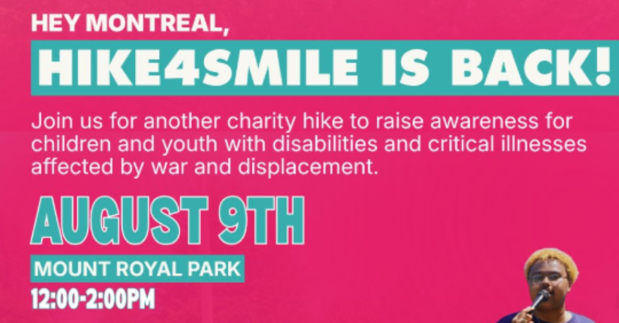 SMILE Canada Move4Smile Charity Hike for Children with Disabilities