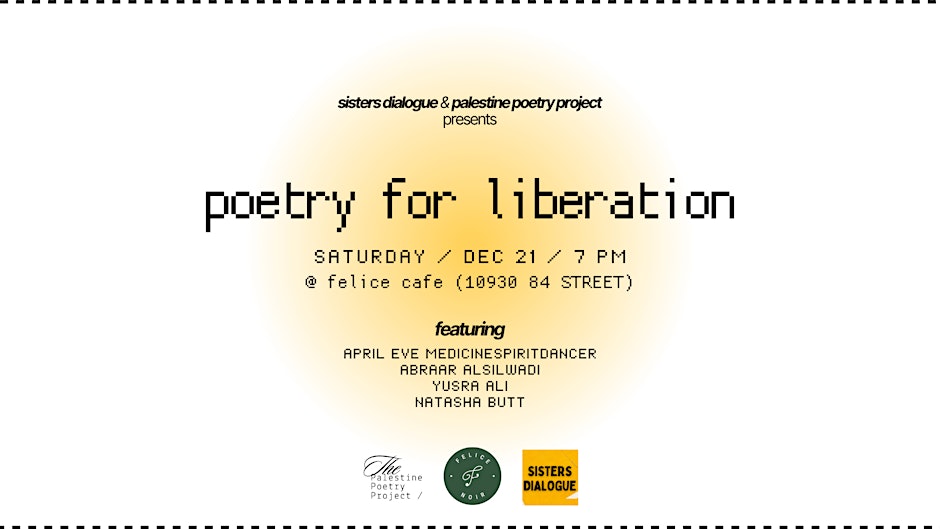 Palestine Poetry Project Poetry for Liberation with Sisters Dialogue