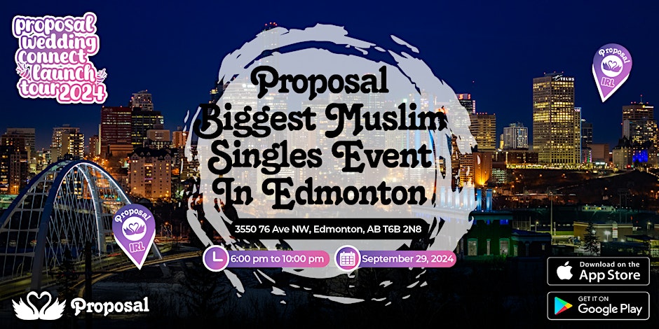 Proposal Muslim Singles Event Edmonton