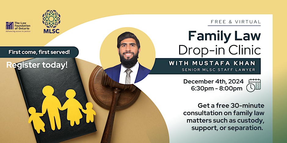 Muslim Legal Support Centre (MLSC) Family Law Drop-in Clinic