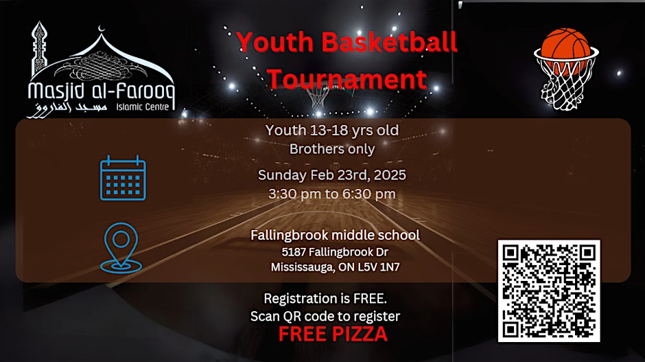 Masjid Al-Farooq Brothers Youth Basketball Tournament Ages 13-18