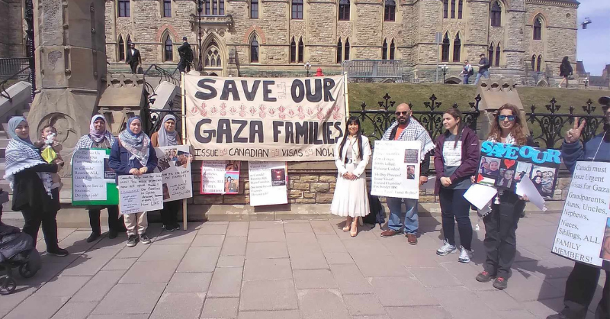 Save Our Gaza Families Ottawa Community Vigil