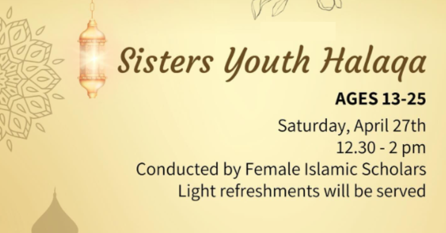 Islamic Society of Ajax Sisters Youth Halaqa (Ages 13 to 25)