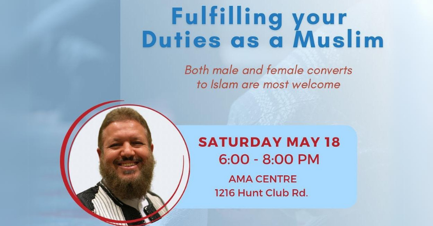 Assunnah Muslim Association Halaqa & Dinner for Converts to Islam (Register Before May 16)