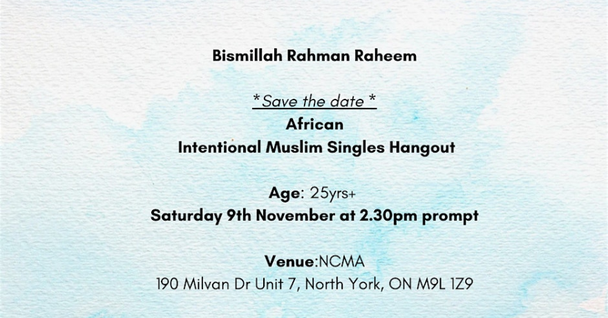 African Intentional Muslim Singles Hangout