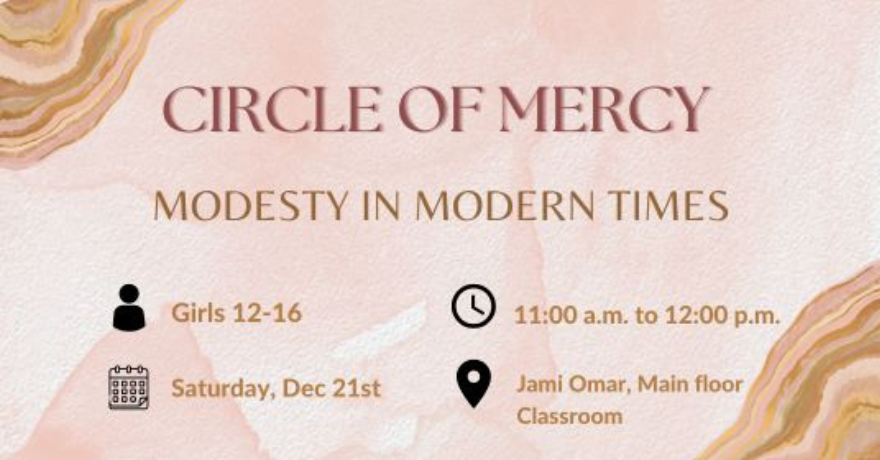 Jami Omar Sisters Circle Modesty in Modern Times (Girls 12-16)